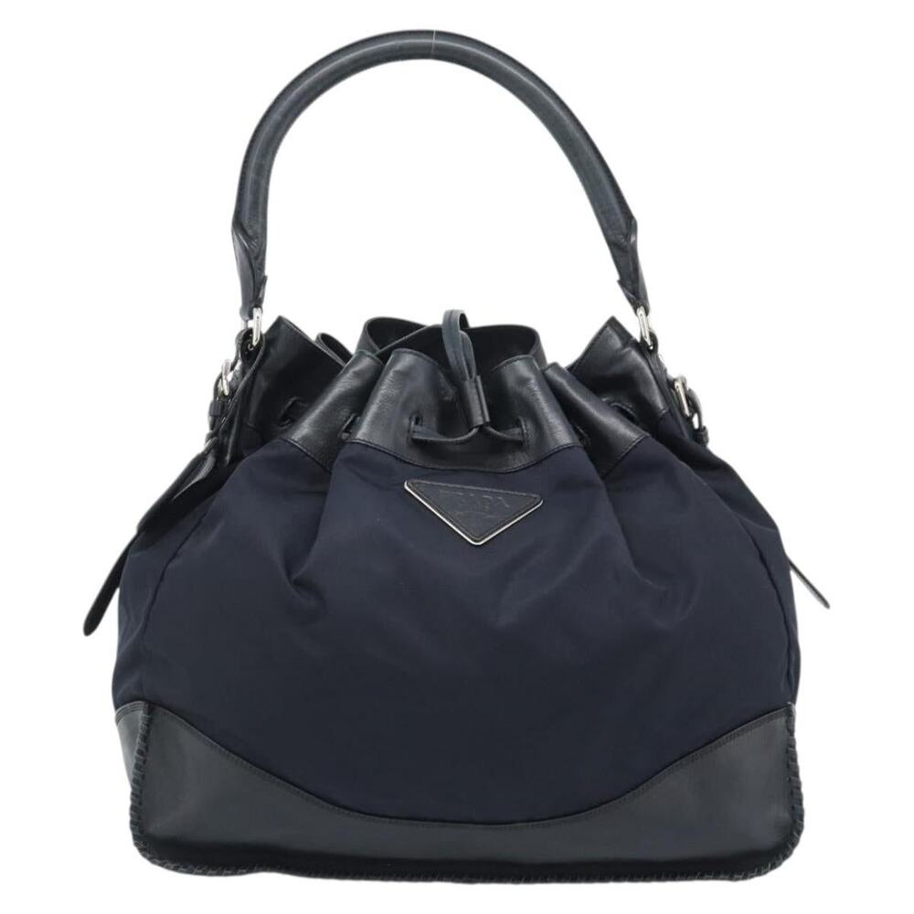 Prada Nylon Galleria Shoulder Bag Black